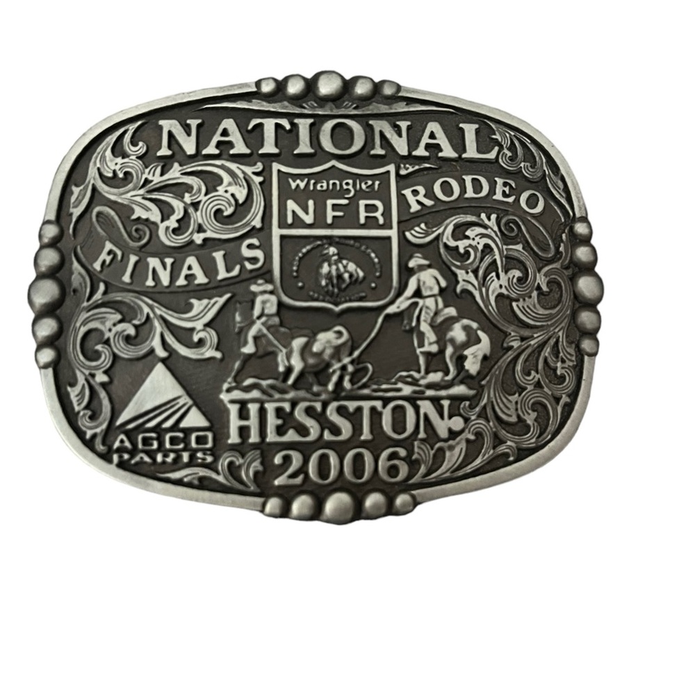 Wrangler National Finals Rodeo Hesston 2006 Unisex Cowboy Buckle ACGO PRCA NEW